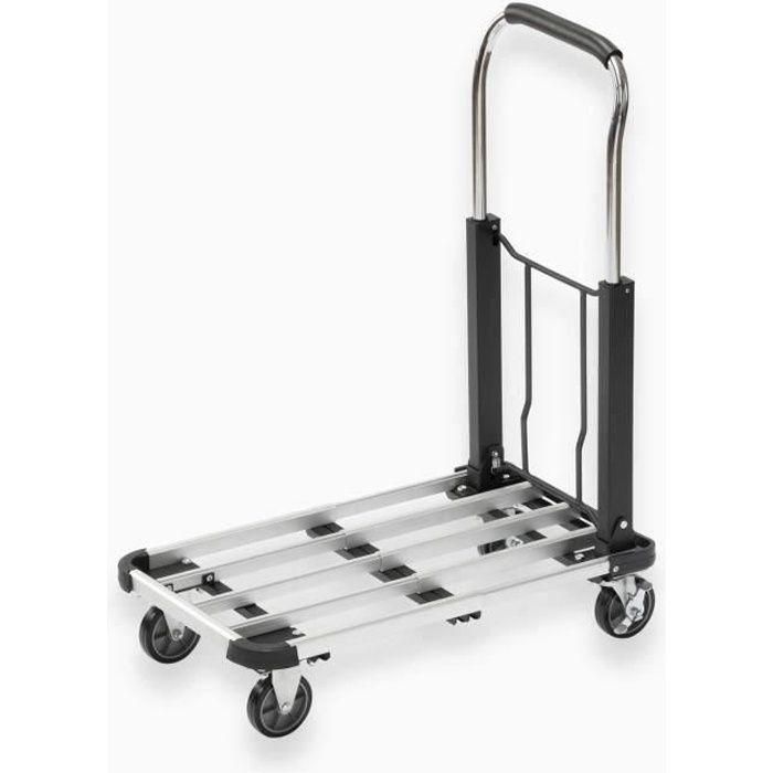 MEISTER Carro de plataforma plegable de aluminio 150kg