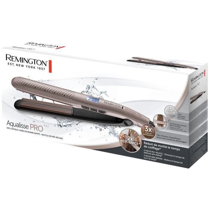 Plancha de pelo REMINGTON S7972 Aqualisse PRO hasta 230° 10 temperaturas apagado automático bolsa de almacenamiento 3 Plancha de pelo REMINGTON S7972 Aqualisse PRO hasta 230° 10 temperaturas apagado automático bolsa de almacenamiento 3