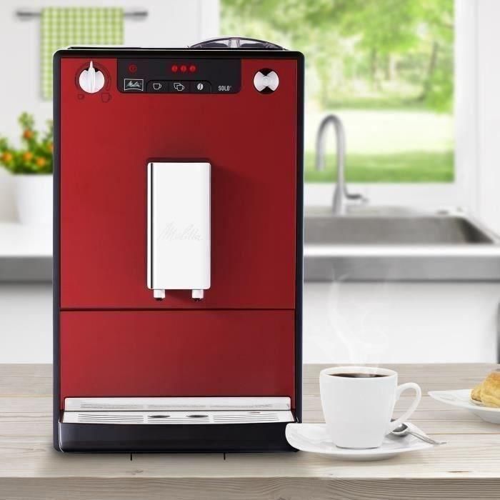 MELITTA E950-104 Cafetera espresso automática con molinillo Caffeo Solo - Rojo 4