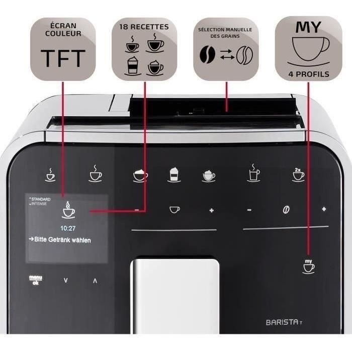 MELITA F831-101 Barista T Smart - Plateado (sin tanque de leche) 4