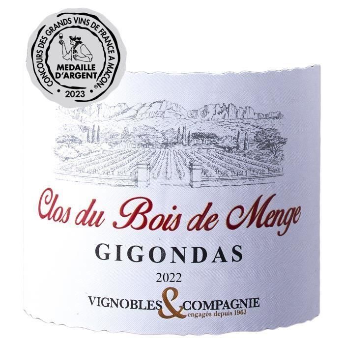 Clos du Bois de Menge 2022 Gigondas - Vino tinto del Valle del Ródano 1