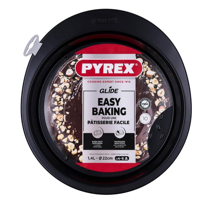 Molde Tarta Hondo Horno Acero Glide Pyrex® 22 cm 1 Molde Tarta Hondo Horno Acero Glide Pyrex® 22 cm 1