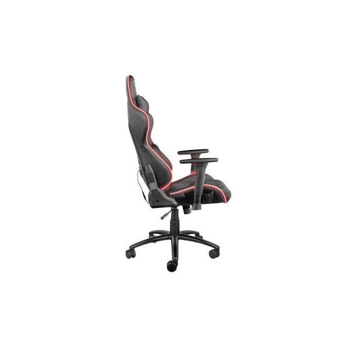 SILLA GAMER TRUST GAMING GXT 717 RAYZA RGB - ILUMINACIÓN LED - CILINDRO GAS CLASE 4 -RESPALDO RECLINABLE - BASTIDOR METÁLICO - PESO MÁX. 150KG 2