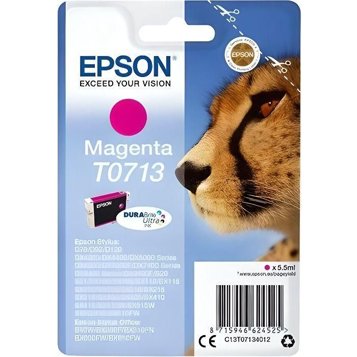 Ink-Jet Epson Stylus D78 Dx400 0 Dx4050 Dx5000 Dx5050 Dx6000 Dx6050 Dx7000F Magenta