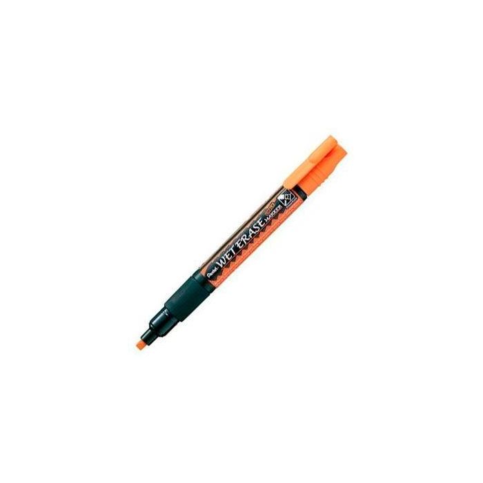 Pentel Marcador De Tiza Líquida Wet Erase Naranja Caja 12 Ud