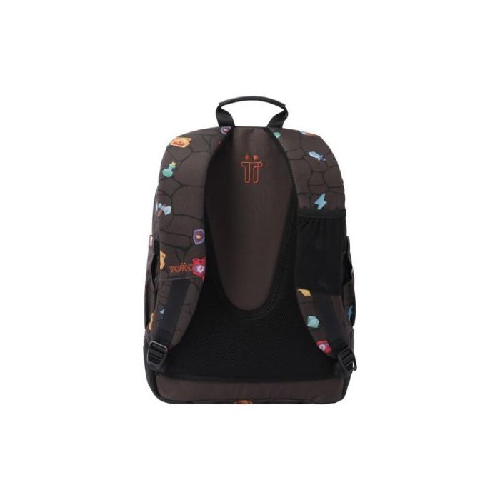 Totto Mochila Escolar Estampado Videojuego MA04ECO029-2210N-3Y7 Capacidad 20L 2