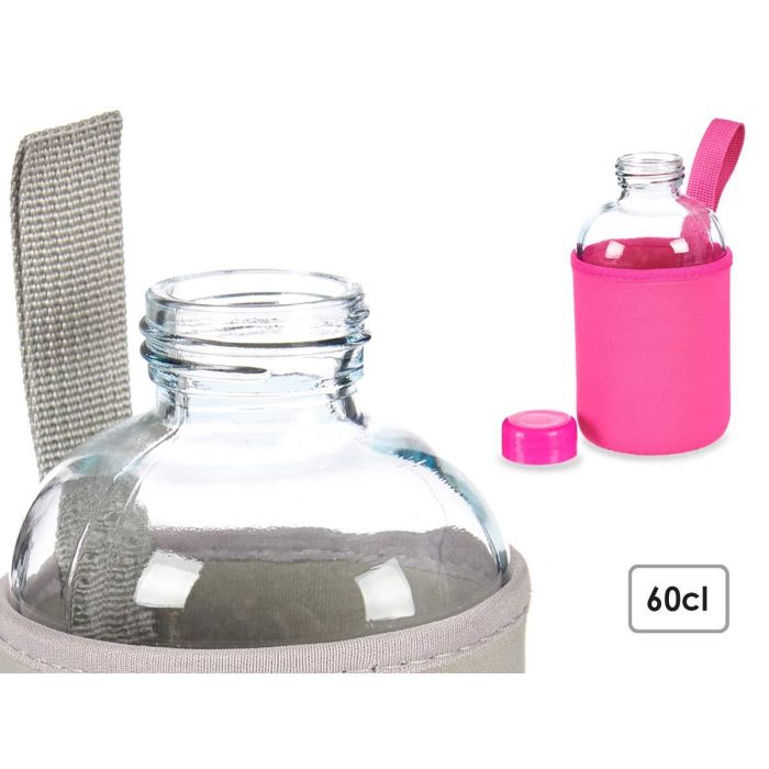 Botella Cristal Neopreno 600Ml 3Pzs Surt Col Vivos Vivalto 9X16CM (24 Unidades) 3 Botella Cristal Neopreno 600Ml 3Pzs Surt Col Vivos Vivalto 9X16CM (24 Unidades) 3