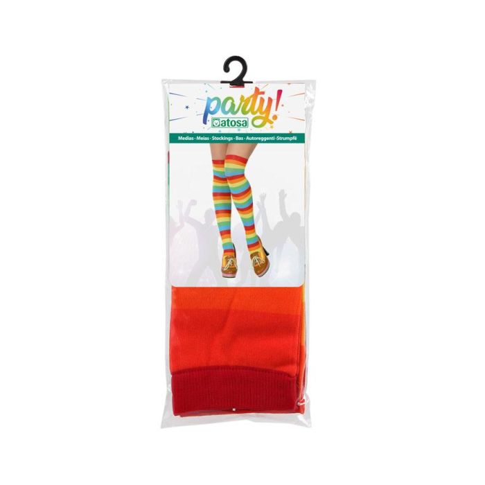 Medias Rayas Multicolor para Adulto - Temática Circo - Accesorio de Polyester 1