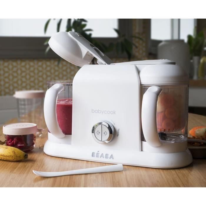 BEABA Babycook Duo Baby Robot Blanco y Plata 3 BEABA Babycook Duo Baby Robot Blanco y Plata 3