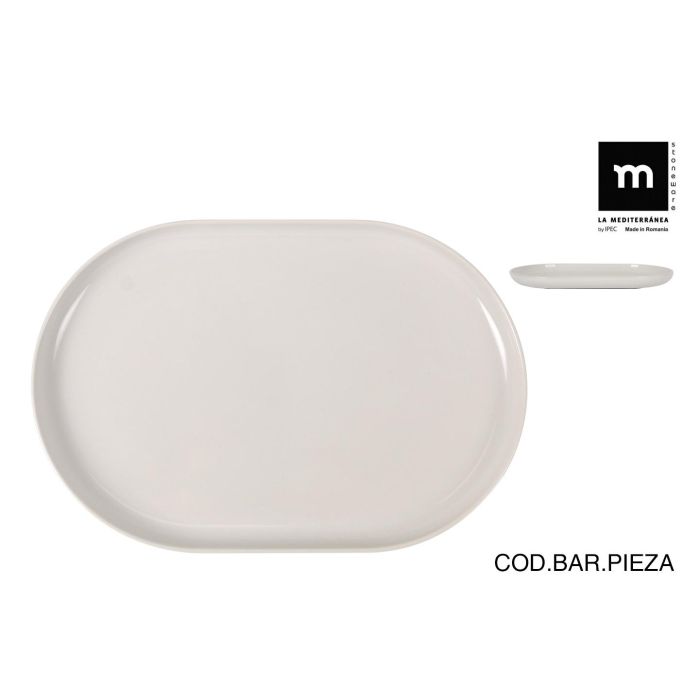 Fuente Ovalada Nordic Brillo Ivory 30x20x2.5 cm - Inde (12 Unidades) Fuente Ovalada Nordic Brillo Ivory 30x20x2.5 cm - Inde (12 Unidades)