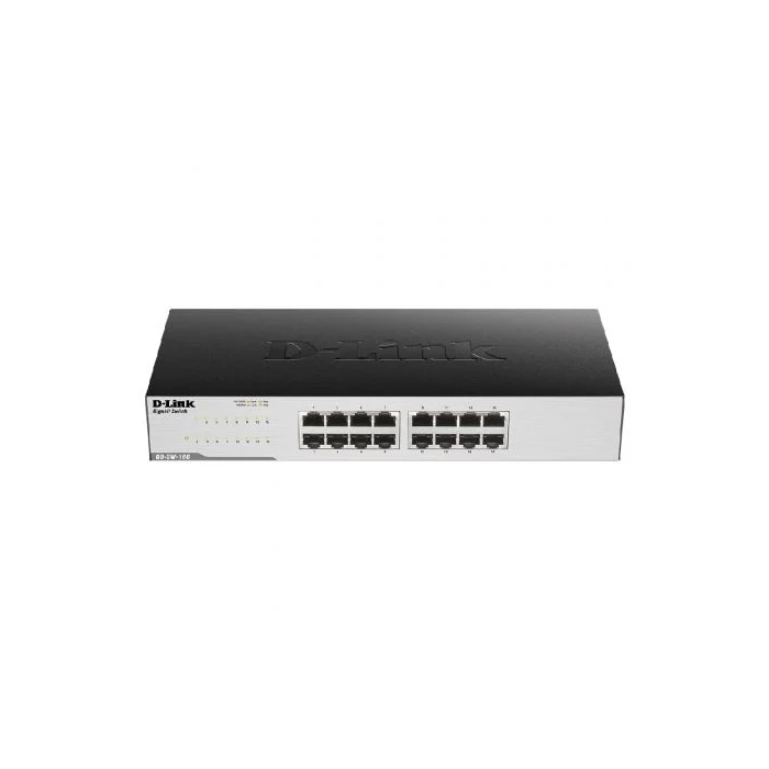 D-Link GO-SW-16G Switch Gigabit de 16 Puertos RJ-45 10/100/1000 para Redes Domésticas y Pequeñas Empresas
