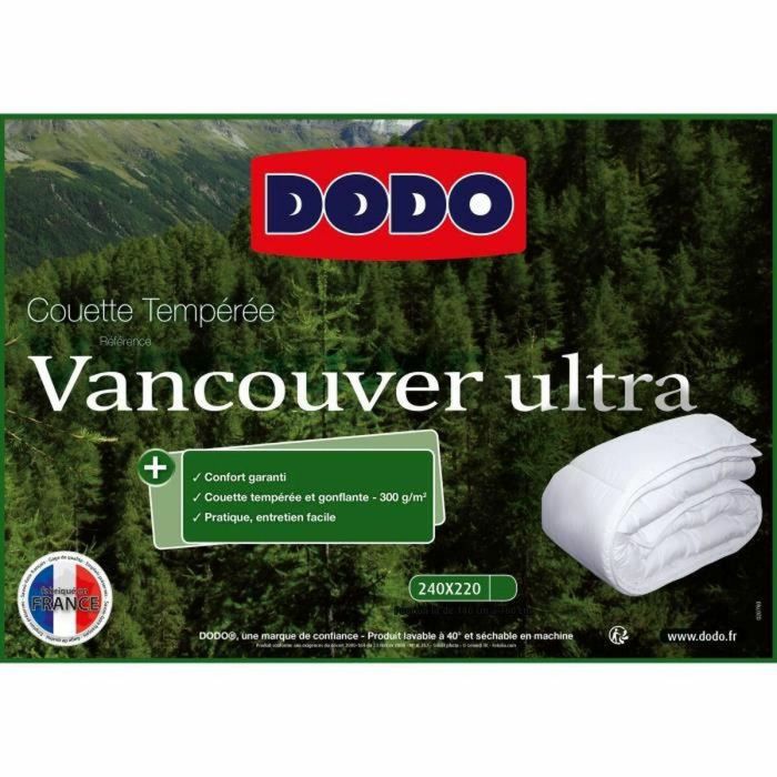 Dodo Edredón Temperado Vancouver Ultra 300gr/m² 220x240 cm Blanco 5 Dodo Edredón Temperado Vancouver Ultra 300gr/m² 220x240 cm Blanco 5