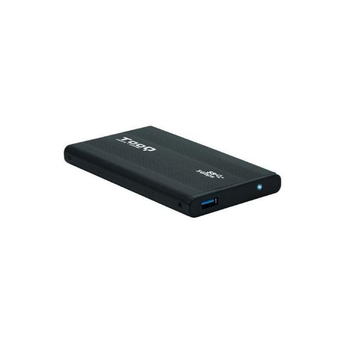 TooQ TQE-2524B Caja Externa para Disco Duro 2.5" USB 3.1 Gen 1 (5 Gbps) 4TB SATA III UASP Aluminio Negro TooQ TQE-2524B Caja Externa para Disco Duro 2.5" USB 3.1 Gen 1 (5 Gbps) 4TB SATA III UASP Aluminio Negro