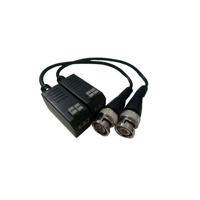 Hikvision Baluns para Cable Cat5 o Cat6 - Pareja Transceptores HD-TVI/CVI/AHD/CVBS hasta 200m (150m PoC)