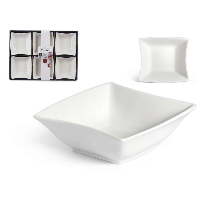 Set 6 Cuencos Porcelana Blanca Aperitivo 12Cm Vessia (8 Unidades) Set 6 Cuencos Porcelana Blanca Aperitivo 12Cm Vessia (8 Unidades)