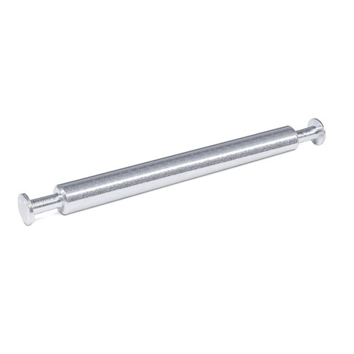 HERRAJES ALK Tirante Doble Zincado Ø7x73 / Ø7x55 para Excéntrica Ø25 Largo 55mm