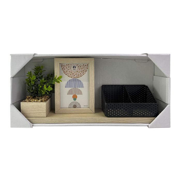 Marco Foto 10X15 Scandi DKD Home Decor Natural 8 x 19 x 43 cm (4 Unidades) 3