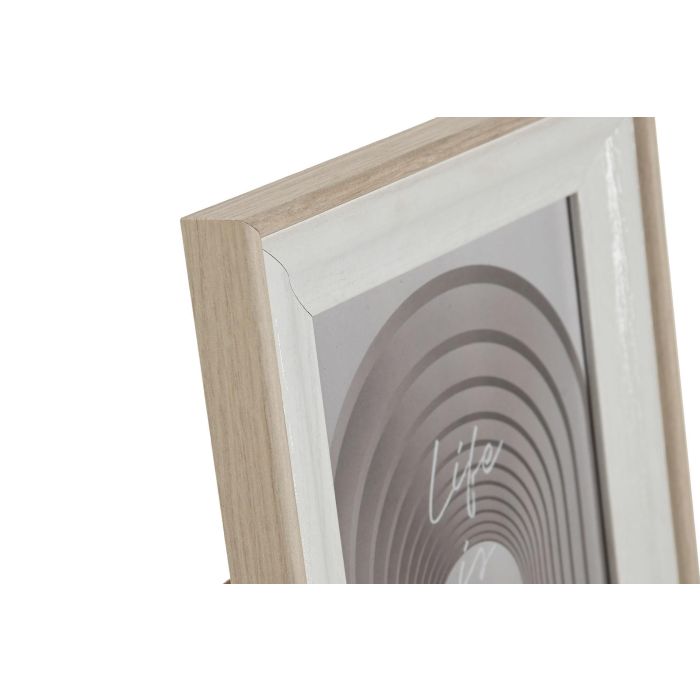 Marco Foto 13X18 Basicos DKD Home Decor Blanco Natural 2.1 x 23 x 18 cm 1