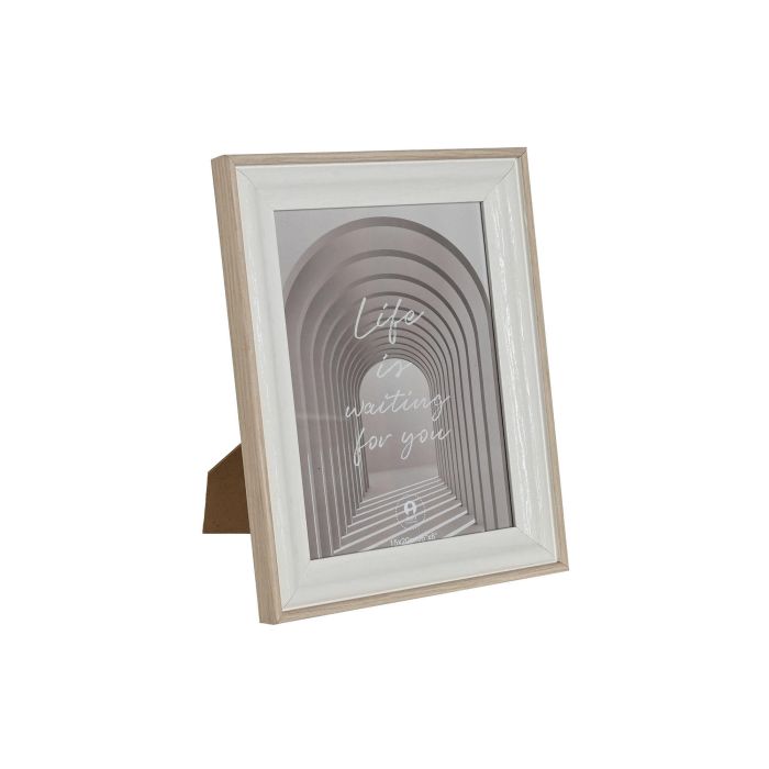 Marco Foto 15X20 Basicos DKD Home Decor Blanco Natural 2.1 x 25 x 20 cm