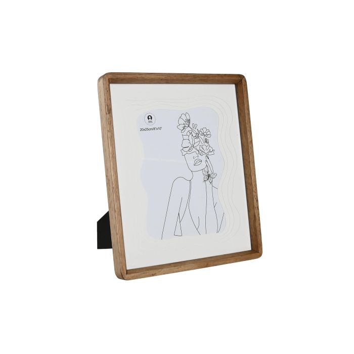 Marco Foto 20X25 Scandi DKD Home Decor Marron Blanco 2.8 x 32 x 27 cm Marco Foto 20X25 Scandi DKD Home Decor Marron Blanco 2.8 x 32 x 27 cm