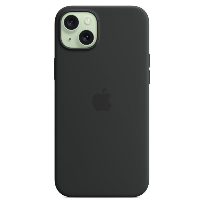Apple MXQR3ZM/A Funda de Silicona para iPhone 15 Plus con MagSafe - Negro