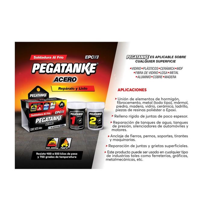 Pegatanke Epoxico acero negro 32 ml 1