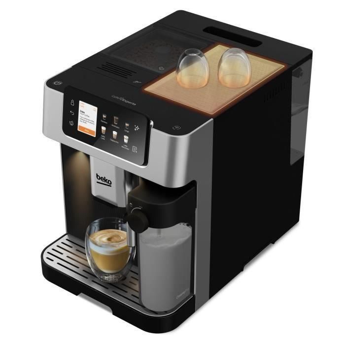 Cafetera con molinillo - BEKO - CEG7348X - 1350 W - 250 g de granos - Negro / Plata 1 Cafetera con molinillo - BEKO - CEG7348X - 1350 W - 250 g de granos - Negro / Plata 1