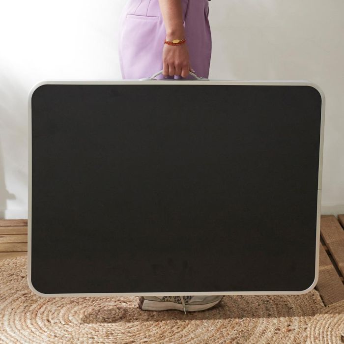 Home Deco Factory Mesa Plegable Negra 80x60 cm 6