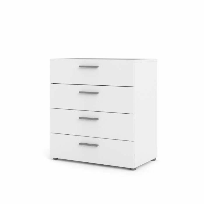 Cofre de 4 cajones TYHJA - Blanco - L 70 x P 40 x H 75 cm
