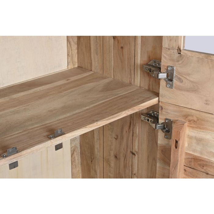 DKD Home Decor Vitrina Indi acacia 1c25 Madera Acacia Natural 80 x 180 x 40 cm 4