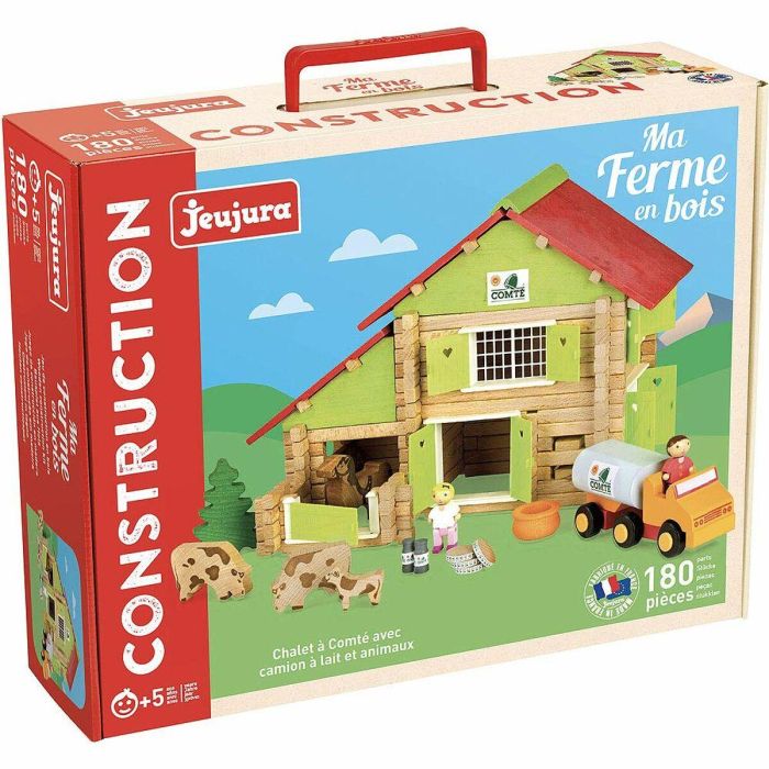 Jeujura Construcción de Madera My Wooden Farm - Set Chalet Granja y Montaña con Camión 180 Piezas Mixtas +5 Años 1 Jeujura Construcción de Madera My Wooden Farm - Set Chalet Granja y Montaña con Camión 180 Piezas Mixtas +5 Años 1
