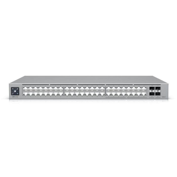 Ubiquiti UniFi Switch Enterprise XG 24 PoE 48 Puertos: 32 GbE, 16 2.5 GbE RJ45, 4 SFP+ 10G, Pantalla LCM, 224 Gbps
