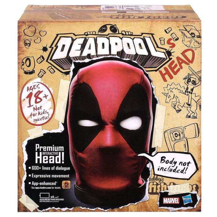 Hasbro AUC5010993697069 Cabeza Interactiva Deadpool Marvel - Se Mueve, Habla, App, +600 Sonidos y Frases, Coleccionable Adultos 2 Hasbro AUC5010993697069 Cabeza Interactiva Deadpool Marvel - Se Mueve, Habla, App, +600 Sonidos y Frases, Coleccionable Adultos 2