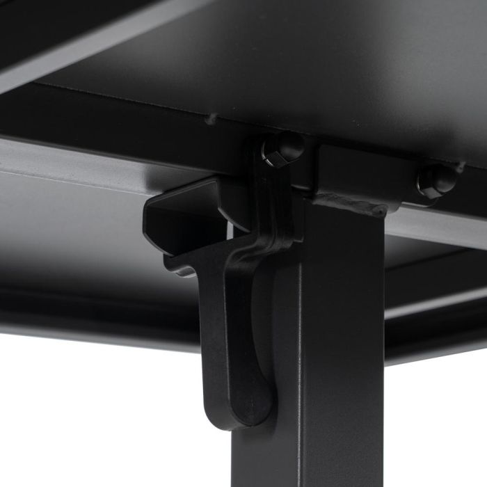 Mesa Auxiliar Plegable Antracita Acero 70 X 70 X 74 cm