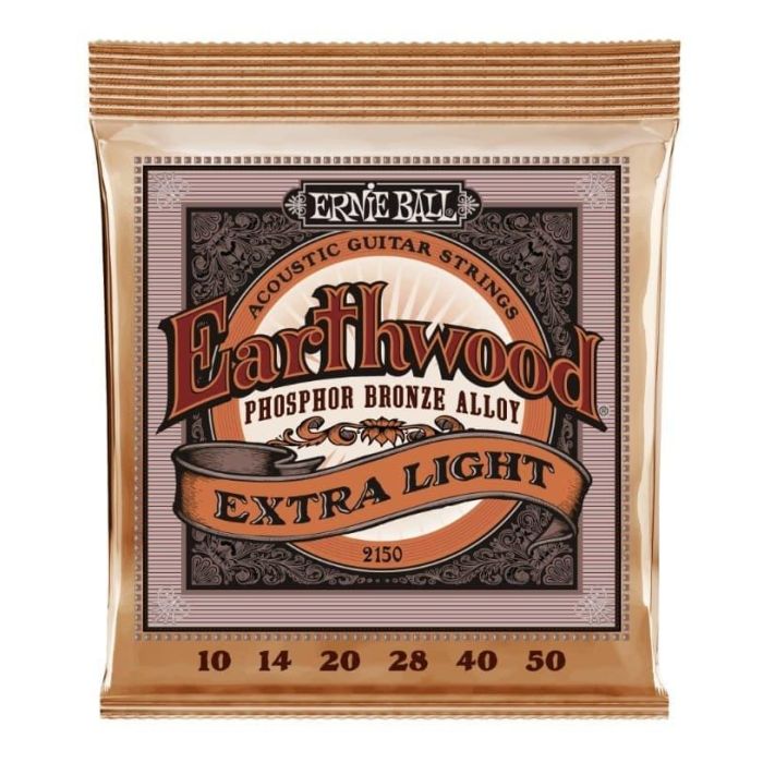Ernieball Juego Acústica Earthwood 92/8 Phosphor Bronze Xlight 10-50
