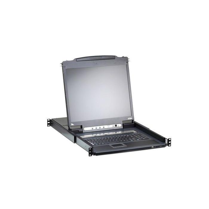 Aten CL5708I Consola KVM Switch LCD 17" Integrado Slideaway Acceso Local y Remoto IP para 8 Ordenadores Rack 1U PS/2 USB 4 Aten CL5708I Consola KVM Switch LCD 17" Integrado Slideaway Acceso Local y Remoto IP para 8 Ordenadores Rack 1U PS/2 USB 4