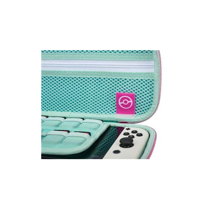 Power A NSCS0125-01 Estuche Protector Compacto para Nintendo Switch OLED, Switch y Switch Lite con Soporte de Juego y Almacenamiento para Tarjetas 3