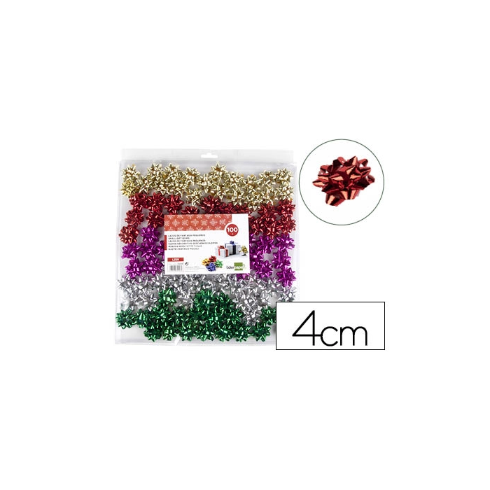 Liderpapel Lazos Fantasía Pequeños Metalizados Colores Surtidos 0 Liderpapel Lazos Fantasía Pequeños Metalizados Colores Surtidos 0