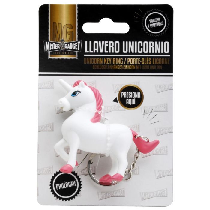 Llavero Unicornio Con Luz-Sonido Mister Gadget