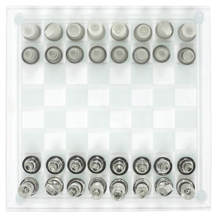 Juego de ajedrez de vidrio 4