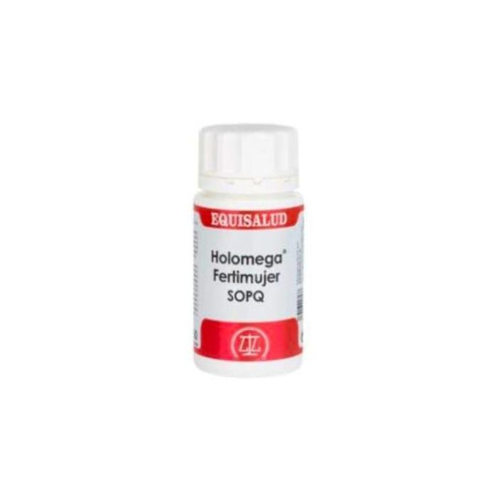 Holomega Fertimujer SOPQ con Mioinositol D-chiro-inositol Sabal Agracejo Sauzgatillo, apoyo fertilidad femenina 50 cápsulas