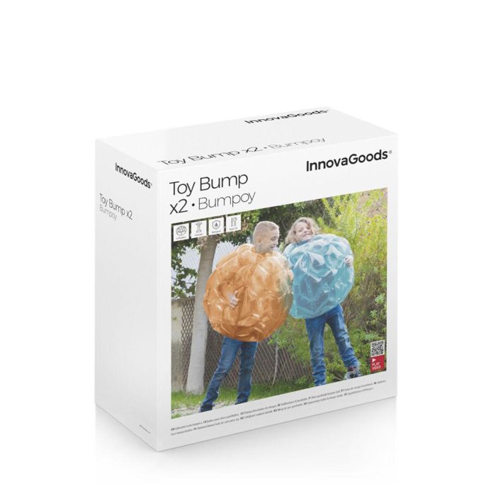 Pelota Burbuja Hinchable Gigante Parachoques Bumpoy InnovaGoods 2 Unidades 1 Pelota Burbuja Hinchable Gigante Parachoques Bumpoy InnovaGoods 2 Unidades 1