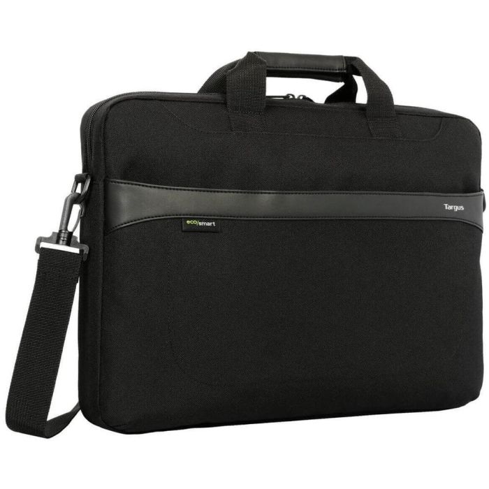 Targus GeoLite Funda Slip Case para Portátil 14" Negro, Resistente al Agua, Asa, Correa Hombro, Bolsillo Frontal, Reciclado 3