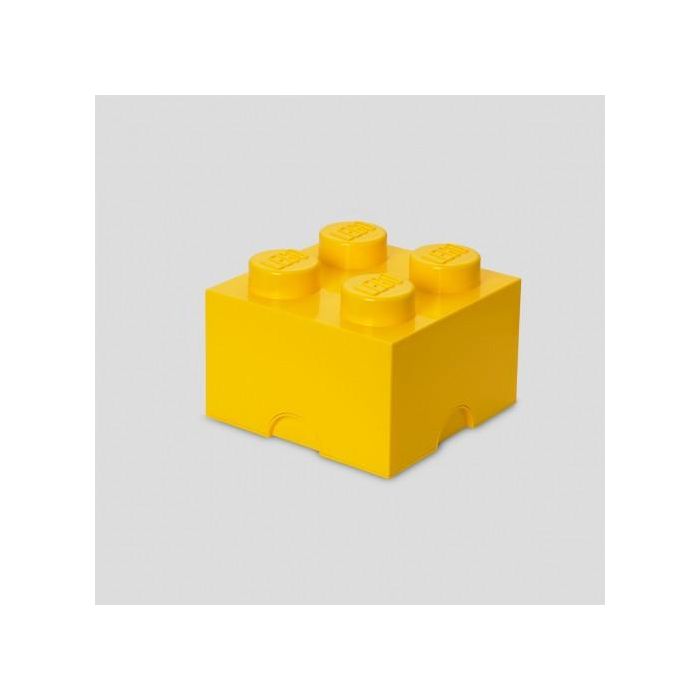 LEGO Storage Brick 4, Ladrillo Organizador Amarillo de Room Copenhagen