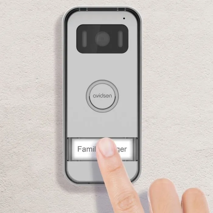 Avidsen 112291 Videoportero con Cable 7" Efecto Espejo con Apertura de Cancela