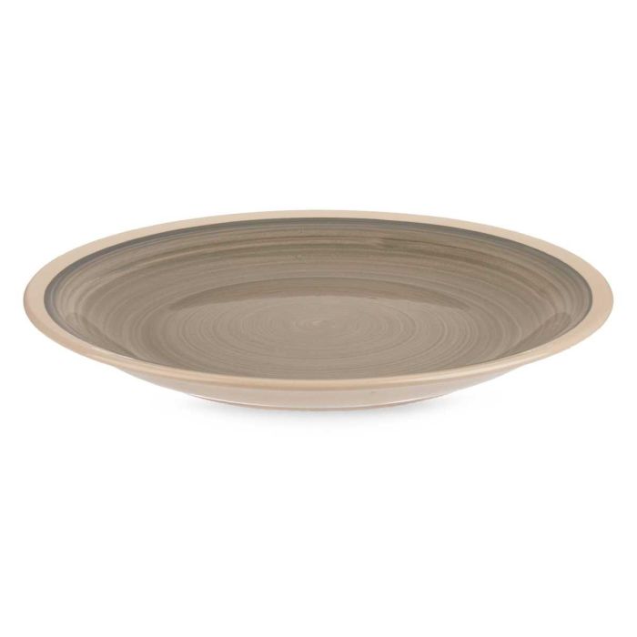 Plato Llano Grande Gres Gris Borde 26,5 cm Vessia (24 Unidades) 1
