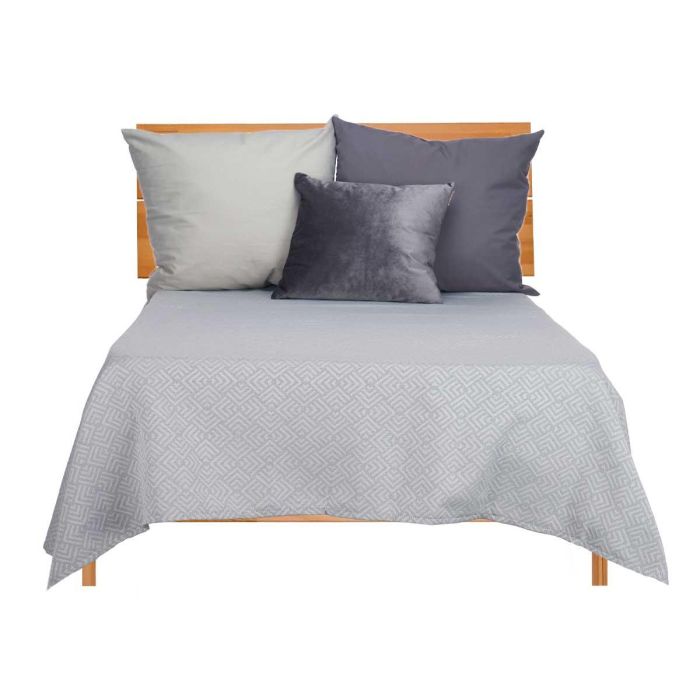 Colcha Cama Geometrico Gris 240X260Cm Giftdecor (4 Unidades) 1 Colcha Cama Geometrico Gris 240X260Cm Giftdecor (4 Unidades) 1