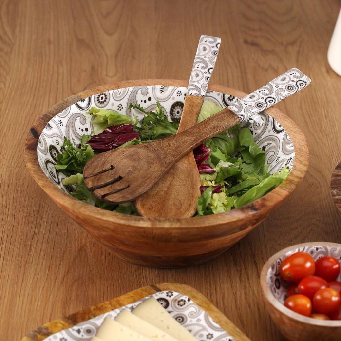 Set de Utensilios para Cocina Versa Glob Madera de mango 6 x 1 x 30 cm 3 Set de Utensilios para Cocina Versa Glob Madera de mango 6 x 1 x 30 cm 3