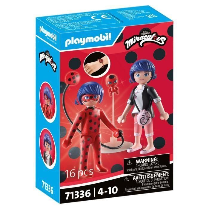 Playmobil 71336 Set de Juego Miraculous: Marinette y Ladybug Figuras Transformables para Niños +4 años 0 Playmobil 71336 Set de Juego Miraculous: Marinette y Ladybug Figuras Transformables para Niños +4 años 0