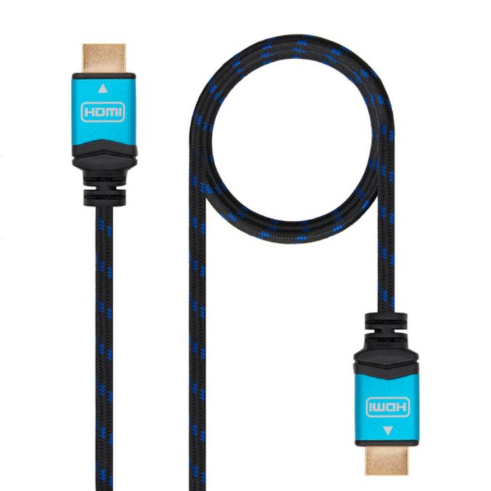 Cable HDMI TooQ 10.15.37 V2.0 Negro Azul 2 Cable HDMI TooQ 10.15.37 V2.0 Negro Azul 2
